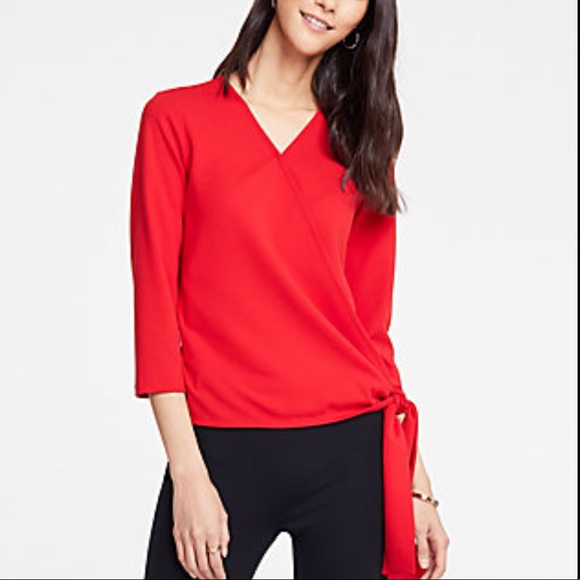 Ann Taylor Tops - Ann Taylor Wrap Blouse